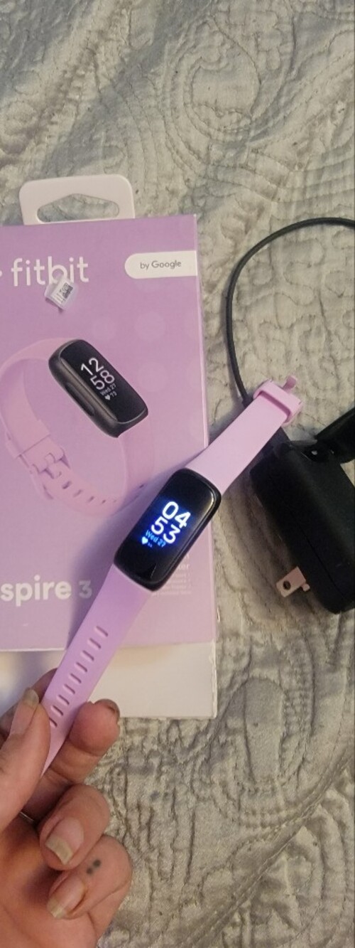 fitbit Inspire 3 Pink Fitness Tracker with Silicone Band